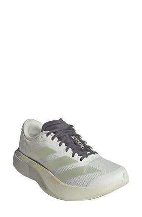adidas Adizero EVO SL Running Shoe in Off White/ice Gold/granite at Nordstrom, Size 10.5