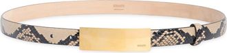 Khaite Berlin Leather Belt in Taupe at Nordstrom, Size 100