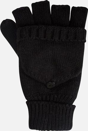 Mountain Warehouse Womens Mountain Warehouse Womens/Ladies Fingerless Knitted Mittens - Black - Size: ONE size
