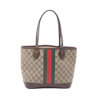 Gucci Pre-owned Tote Bags, female, Multicolor, Size: ONE SIZE Pre-owned Ophidia GG Supreme Coated Canvas Tote Bag