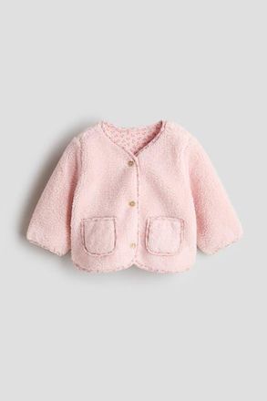 H&M Teddy Jacket in Light Pink at Nordstrom, Size 18M