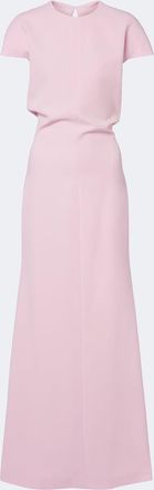 Jil Sander Open-back virgin wool gown