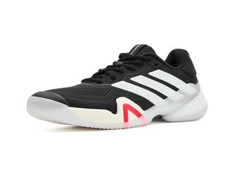 adidas Barricade 1/4 Tennis Shoes Mens Shoes Black/Zero Metallic/Lucid Red : 10.5 D - Medium, Textile