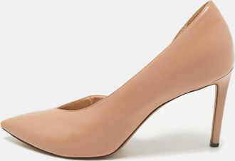 Jimmy Choo London Beige Leather Sophia Dorsay Pumps