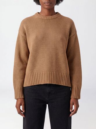 Guest In Residence Maglia girocollo in 100% cashmere con spalle scese