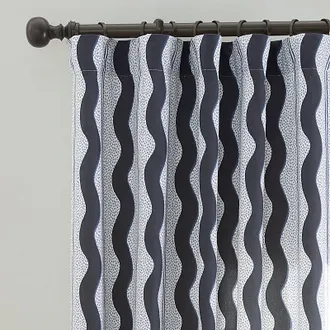 Ballard Designs Marisol Wave Stripe Drapery Panel - 50 x 108 - Ballard Designs