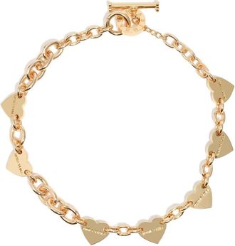 Bimba & Lola heart chain necklace - women - Zinc Alloy/Brass - One Size - Gold