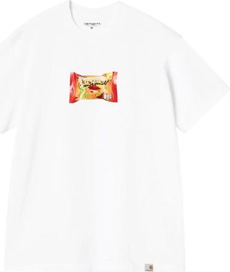 Carhartt Work in Progress S/S Road Side Snack T-Shirt - Heren - T-shirts - Wit - S - Tops