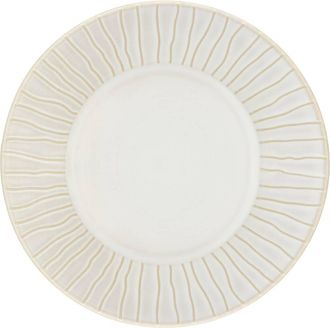 Atmosphera Lote De 6 Platos Hondos Con Borde Rayado Camille, 20 Cm, Blancos - Atmosphera Cr&eacute;ateur DInt&eacute;rieur