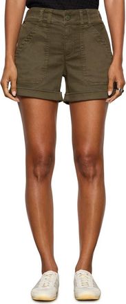 Sanctuary Wander On Denim Shorts in Burnt Olive Green at Nordstrom, Size 34