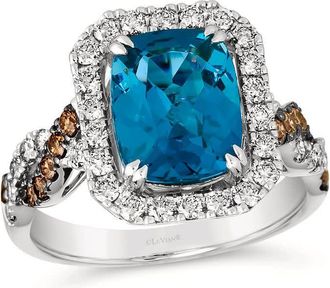 Le Vian Ladies Deep Sea Blue Topaz Rings set in 14K Vanilla Gold