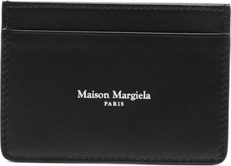 Maison Margiela Leren Kaarthouder - Heren - Portefeuilles - Zwart - ONE Size - Leer - Accessoires