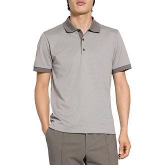Theory Geometric Jacquard Polo in Morel Multi at Nordstrom, Size Xx-Large