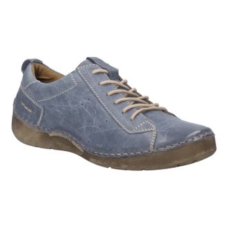 Josef Seibel Schn&uuml;rschuh JOSEF SEIBEL Fergey 56, Damen, Gr. 36, blau (hellblau), Leder, Schuhe Schn&uuml;rschuh, Freizeitschuh, Halbschuh mit herausnehmbarer Innensohle