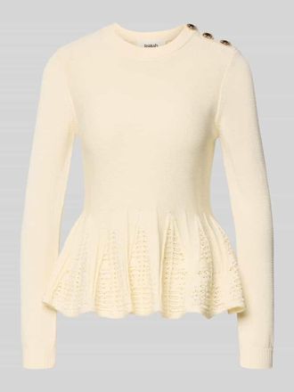 BA&SH Strickshirt mit Sch&ouml;&szlig;chen Modell UTAMA in Ecru, Gr&ouml;&szlig;e XS