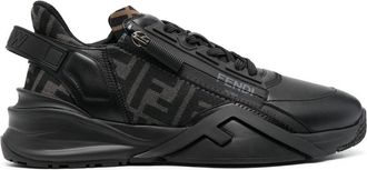 Fendi Flow low-top sneakers - men - Calf Leather/Calf Leather/Rubber/Polyurethane/Polyurethane - 7.5 - Black