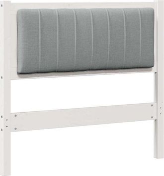 vidaXL Upholstered Headboard White 90 cm Solid Pine Wood vidaXL