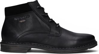 Bugatti Mens Black Leather Lace-up Chukka Ankle Boots - Rigalo Evo