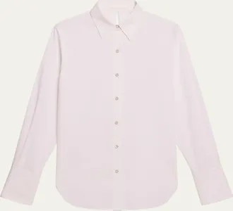 Helmut Lang Tie-Back Button-Front Cotton Shirt