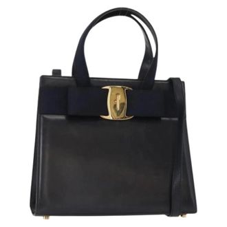 Ferragamo Pre-owned Handbags, female, Blue, Size: ONE SIZE Pre-owned Handbag