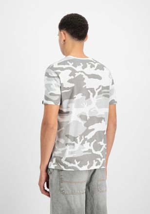Alpha Industries T-Shirt ALPHA INDUSTRIES Basic T-Shirt BL Camo, Herren, Gr. XXL, weiss (wei&szlig; camo), Obermaterial: 100% Baumwolle, Shirts T-Shirt