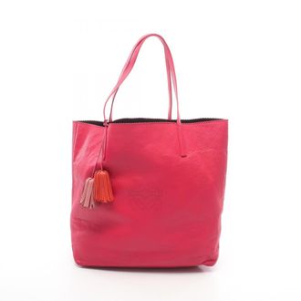Loewe Pink Leather Handbag Tote Bag (Pre-Owned)