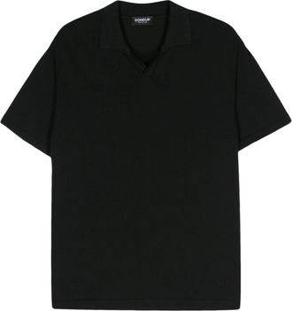 Dondup knitted cotton polo shirt - men - Cotton - 46 - Black