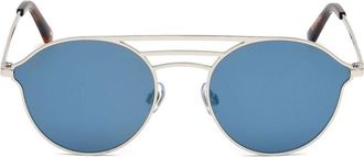 Web Eyewear Transparent Metal Sunglasses