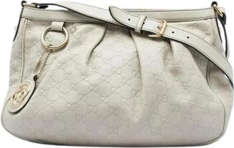 Gucci Pre-owned Sukey Crossbody - Dames - Vintage Schoudertas - Wit - ONE Size - Leer - Vintage