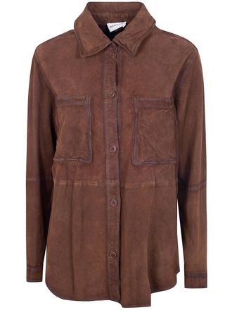 P.A.R.O.S.H. P. A.R. O.S. H. Marfa Suede Shirt
