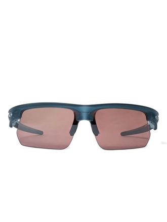 Oakley Occhiali da sole squadrati con logo - Blu