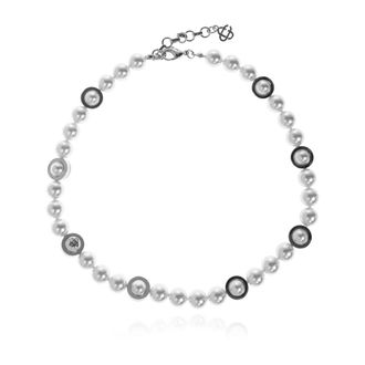 Casablanca Korte Parelhalsketting - unisex - Kettingen - Grijs - ONE Size - Accessoires