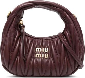 Miu Miu Borsa mini trapuntata - Rosso