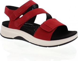Josef Seibel Womens Josef Seibel Estelle 03 97303-380400 Sandal Red Leather Strappy ZAP1148