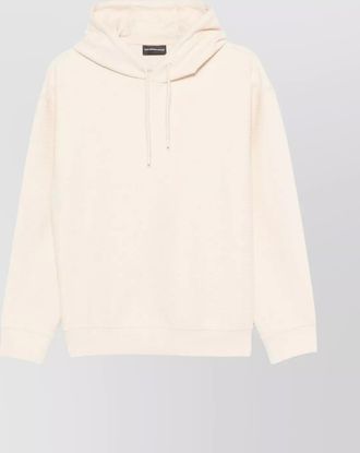 Emporio Armani logo print hoodie