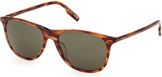 Ermenegildo Zegna EZ0217 56N Mens Sunglasses Tortoiseshell Size 55