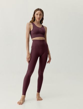 Born Living Yoga Legging Flow Dark Cherry