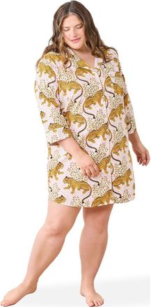 Printfresh Sleep Shirt in Blush at Nordstrom, Size X-Large