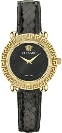 Versace Black Fur Dress Womens Watch
