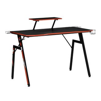 HOMCOM Mesa gaming 120x60x94.5 cm negro