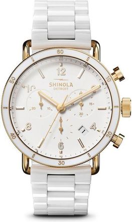 Shinola Canfield Sport 40mm - women - stainless steel/ceramic - One Size - White