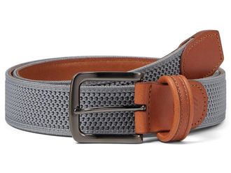 Johnston & Murphy Amherst Knit Belt Mens Belts Grey : 38, Nylon