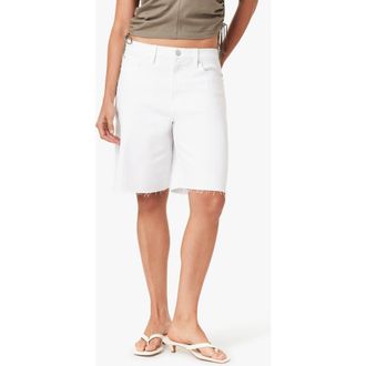 Habitual Joey Easy Long Cutoff Denim Shorts in White at Nordstrom, Size 29
