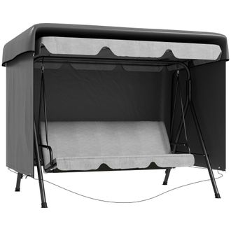 OUTSUNNY Patio Swing Chair Cover Garden Furniture Protector 215x155x150cm Grey | TJ Hughes