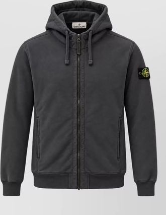 Stone Island cotton hooded jacket