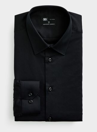 Le 31 Mens Satiny 100% cotton shirt Comfort fit