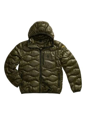 Blauer quilted hooded jacket - men - Polyamide - L - Green