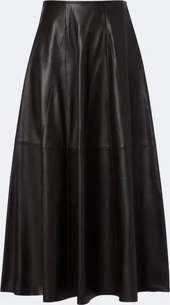 Arma Eleni suede midi skirt
