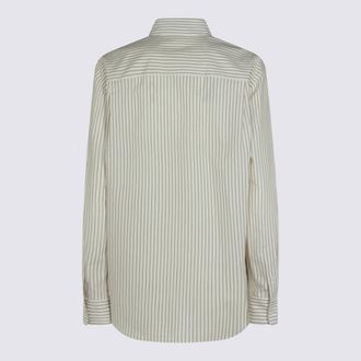 The Row Womens Shirts Light Beige-Black _100 % Co Beige/black