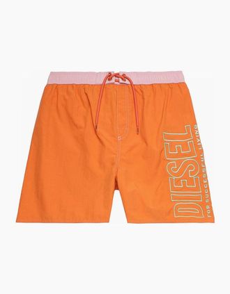Diesel Mens Bmbx Wave Swim Short, Orange - Size: 35/34/32